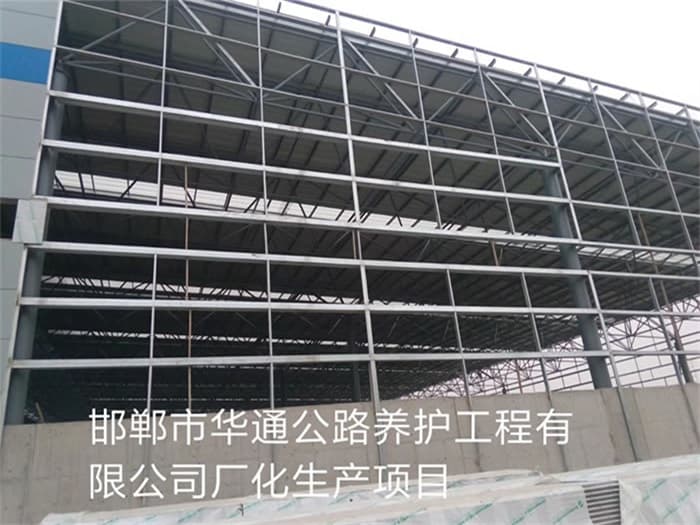 乌海加油站网架安装